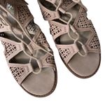 Vince Camuto Like New Leather Rollera Low Wedge Sandals - Wide Width Photo 4