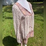 Free People  Dream Lover boho pheasant long sleeve tunic top Size XS. Photo 2