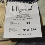 NWT It Figures‎ Womens Black Peacock One Piece Swimsuit 14 Photo 3