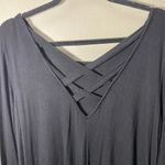 Simply Southern Black Long Sleeve Dress strappy back medium pockets Photo 2