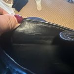 Vince  Stafford Black Leather woven leather Slip On Platform Shoes size 9 Photo 4