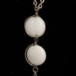 Versona  vintage gold tone stone drop pendant necklace Photo 2