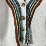 Skies Are Blue  Boho Striped V-neck Cardigan Sweater XS Photo 4