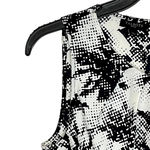 Talbots Petites Tank Top Size 2P Black White Pattern Polyester Womens Photo 2