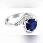 Fragrant Jewels September Birthstone CZ Bypass Ring (9) Photo 0