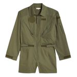 Good American  army green utility romper jumpsuit Photo 6