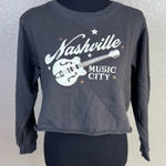 Altar'd State Nashville Music City Graphic Cropped Long Sleeve light sweatshirr Photo 0