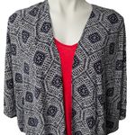 Altar'd State Altar’d State Navy/White Rayon Kimono Photo 4