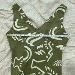 Paper Heart  Anthropologie green and White Linen Sleeveless Maxi Dress Size M Photo 2