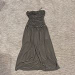 Tibi  Drapey Jersey Ruched Strapless Dress Photo 1