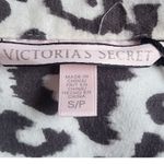 Victoria's Secret Leopard Print Flannel Sleep Shirt Button Down Cozy size Small Photo 6
