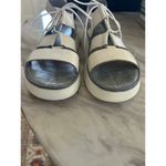 Fly London  CAIO363fly Cream White Lace Up Leather Platform Sandal Photo 2