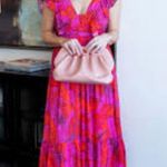 KLEID Victoria Midi Maxi Dress in Peony Magenta Photo 7