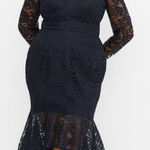 City Chic  Lace Athena Dress - Navy. XL (22) Photo 0