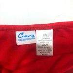 California Waves  RED Ribbed Bikini Swim Bottom Photo 4