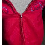 Vtg 1960s Red Chiffon Sequin Embellished Go Go Tiered Strappy Mini Dress Sz 2 4 Photo 4