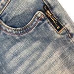 Esprit  Y2K Boho Embroidered Back Pockets Zipper Detail Cropped Jeans Photo 3