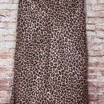 Forgotten Grace  | Midi Cheetah Satin Slip Skirt Photo 0