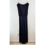 Young Fabulous and Broke Sydney Strapless Jersey Wide Leg Jumpsuit Black Small Photo 3