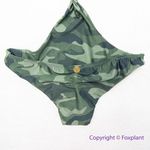 NEW Triya camo camouflage knotted detail one piece swimsuit, size XS Green Photo 8