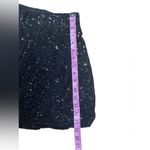 Guess by Marciano GUESS NWT Black Glimmering Sequin Pull On Skater Skirt Small Photo 2
