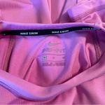 Nike  Women's Size M Dri-Fit UPF 40+ Pink Swoosh Swim Short Sleeve Shirt Gorpcore Photo 2