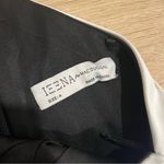 Mac Duggal Ieena for  One Shoulder Drape Colorblock Gown Black White Size 4 Photo 5