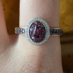 Tanzanian Wine Garnet Sterling Silver Ring Size 10 Photo 0