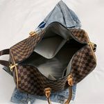 Large Checkerboard Pattern Duffle Bag Photo 2