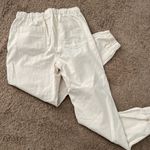Cream denim joggers Size M Photo 3
