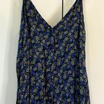 Rhode Gathered printed sateen maxi dress royal blue size S C3 Photo 3