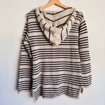Roxy Women Mellie Hooded Long Sleeve Pullover Poncho Beachy Sweater Beige Size S Photo 6