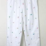 Denim & Co. White Denim Floral Embroidered High Rise Jeans Size M Photo 0