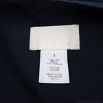 J.Crew  100%‎ silk asymmetric hem V neck navy blue midi dress, size 2 Photo 9