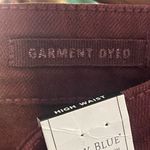 Judy Blue Garment Dyed High-Waist Tummy Control Wide Leg Cropped Jean Marroon Photo 5