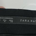 ZARA  Basic Wool Pencil Skirt Hip Detail Black Medium Photo 4