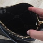 Anne Klein Black Pebbled Leather Crossbody Bag – Chic Everyday Classic y2k Photo 3