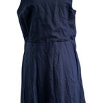 Gap Navy Blue Lined Embroidered Fit & Flare Women's Dress Size 8 NWT | 61-46 Photo 0