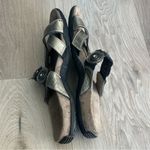 Taos OASIS Metallic Leather Strappy Slip On Slides Sandals Womens Sz 8 / 38 Eu Photo 4