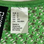 Divided Women’s H&M Crochet Look Tie Detail Tank Top Bright Green Size Small Photo 3