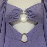 Revolve Rumer Womens S Gypsy A Line Mini Dress Purple Cutouts Long Sleeve NWT Photo 2