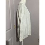 Three Dots  Anthropologie Ivory Multi Color Speckle Pullover Long Sleeve Top Photo 2