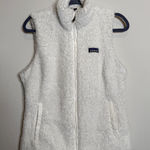 Patagonia White  Furry Vest Photo 0