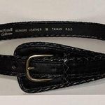 Anne Klein AK For Calderon Genuine Braided Edge Leather Wide Buckle Belt Boho-M Photo 0