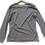 Life is Good Notre Dame Long Sleeve Gray V-Neck Tee Shirt Photo 8