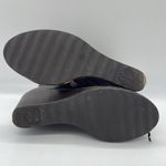 Tory Burch Womens Size 7.5 Shoes Primrose 75mm Wedge Bootie Coconut Latte READ Photo 4