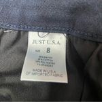 Just USA  Flare Jeans Womens 8 Indigo Blue Lee High Rise Stretch Fray Hem NWT Photo 5