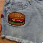 Mossimo Denim Mossimo Target Women's Jean Shorts Distressed Denim High Rise Patches Photo 6