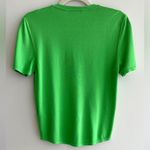 ZARA Lightweight Knit Short Sleeve Shirt, Bright Green, Size XL Photo 12