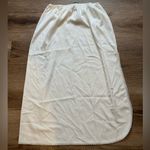 Brandy Melville  White Slip Slit Skirt Photo 2